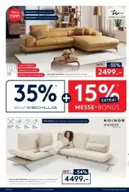 Möbel Rieger Prospekt Seite 10: Koinor elements Polster-Eckkombination €4.499,00, W.SCHILLIG Leder-Eckkombination €2.499,00