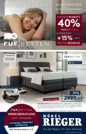 Möbel Rieger Prospekt Seite 17: Motor-Boxspringbett €2.999,00