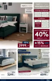 Möbel Rieger Prospekt Seite 19: Ruf|BETTEN €2.999,00, Ruf|BETTEN Boxspringbett €4.599,00