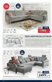 Möbel Rieger Prospekt Seite 2: Polster-Wohnlandschaft, Bezug Stoff Famosa grey €2.499,00
