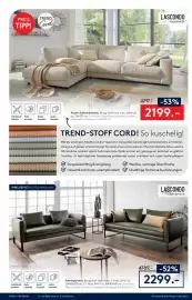 Möbel Rieger Prospekt Seite 4: LASCONDO Polstergarnitur €2.299,00, LASCONDO Polster-Eckkombination €2.199,00