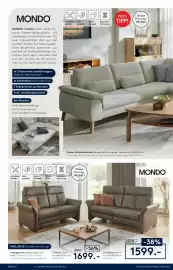 Möbel Rieger Prospekt Seite 6: Ledergarnitur, Bezug Leder Vivre noce €1.599,00