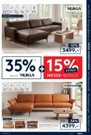 Möbel Rieger Prospekt Seite 9: Himolla Leder-Eckkombination €4.399,00, HUKLA Leder-Eckkombination €3.499,00