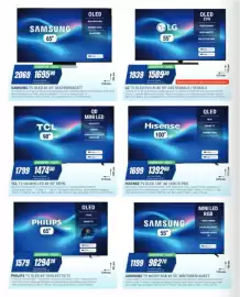Volantino Leonardelli Pagina 2: Hisense TV QLED 100" 4K 100E7S PRO €1.392,60, Samsung TV OLED 4K 65" €1.695,90