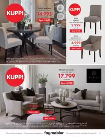 Fagmøbler kundeavis Side 13: Nobel spisestol m/arm €4.999,00, Nobel spisestol Tekstil Taffie Thule beige €2.999,00