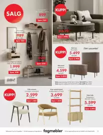 Fagmøbler kundeavis Side 21: Rebel hylle €5.599,00, Edda spisestol €2.599,00