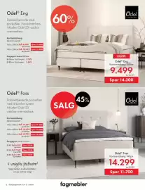 Fagmøbler kundeavis Side 6: Odel Foss Kontinentalseng €14.299,00, Odel Eng Kontinentalseng €9.499,00