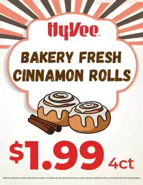 Hy-Vee weekly ad Page 1: Bakery Fresh Cinnamon Rolls €1,99