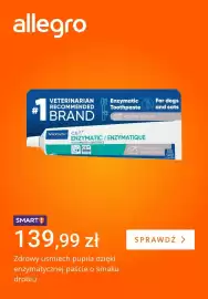 Allegro gazetka tydzień 40 Strona 1: Pasta enzymatyczna do zębów o smaku drobiu C.E.T. Virbac €139,99
