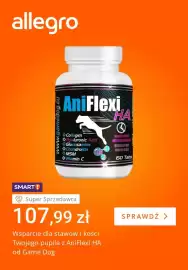 Allegro gazetka tydzień 40 Strona 4: Wsparcie dla stawów i kości pupila AniFlexi HA Game Dog €107,99