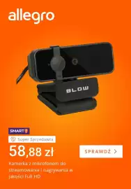Allegro gazetka tydzień 40 Strona 2: Kamerka z mikrofonem do streamowania i nagrywania w jakości Full Hd Blow €58,88