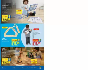 Lidl leaflet week 41 Page 8: Lupilu Balance Beam €11,69, Hape baby einstein musical instrument €11,69