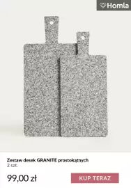 Homla gazetka tydzień 40 Strona 2: Zestaw desek Granite prostokątnych 2 szt. Homla €99,00