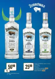Dino gazetka | Alkohole Strona 3: WÓDKA ŻUBRÓWKA BIAŁA Z NUTĄ 2 RODZAJE €25,99, Wódka Żubrówka Biała €56,99
