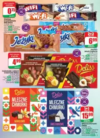 Dino gazetka Strona 3: Ciastka Jeżyki Classic Goplana €3,49, Wafelek w czekoladzie Wifi kakaowy Deliss €0,75