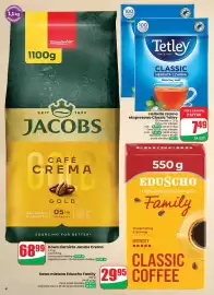 Dino gazetka Strona 4: Herbata czarna ekspresowa Classic Tetley €7,49, Kawa ziarnista Jacobs Crema €68,99