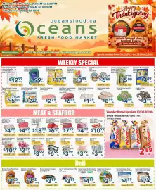 Oceans Fresh Food Market flyer week 40 Page 1: Handi Desi Ghee €17,99, Fresh Pork Side Rib €2,79