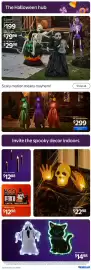 Walmart flyer Page 2: The Halloween hub 43" Animated skeleton in cauldron bath $199 3' Animated doll Halloween decor $7998