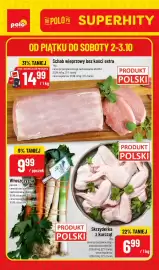 Polomarket gazetka Strona 1: Schab wieprzowy bez kości extra €14,99, Włoszczyzna €9,99