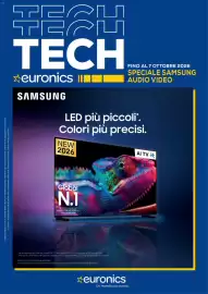 Volantino Euronics settimana 40 Pagina 1: U пл TECH_ *euronics III SAMSUNG FINO AL 7 OTTOBRE 2026 SPECIALE SAMSUNG AUDIO