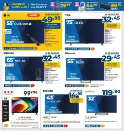 Volantino Sinergy Pagina 10: Samsung 65" Mini LED €32,45, TCL 75" QLED €32,45