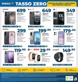 Volantino Sinergy Pagina 12: Samsung Smartphone Galaxy S26 5G €699,00, Samsung Smartphone Galaxy A17 5G €199,90
