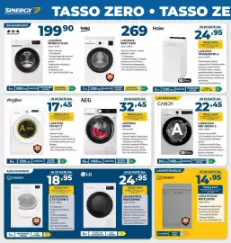 Volantino Sinergy Pagina 2: Lavatrice AEG LR704V €32,45, Asciugatrice LG €24,95