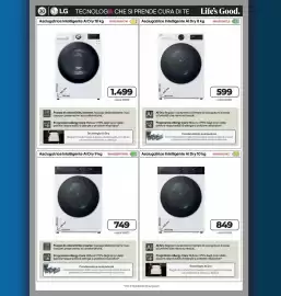 Volantino Sinergy Pagina 25: Pompa di calore DUAL Inverter €1,50, LG asciugatrice €749,00
