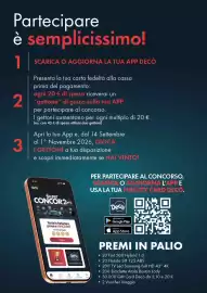 Volantino Deco Superfreddo Pagina 3: Partecipare è semplicissimo! 1 SCARICA O AGGIORNA LA TUA APP DECÒ Presenta la tua carta