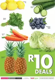 Save Hyper catalogue Page 3: Dhania Bunch Carrots 1kg Lemons 1kg Cucumber EACH Cabbage EACH Blueberries Punnet EACH