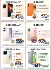 Volantino Unieuro Pagina 10: Honor 600 5G €659,90, HONOR Magic V6 5G €1.699,00