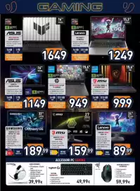 Volantino Unieuro Pagina 18: ASUS V16 €1.149,00, Asus TUF Gaming A16 €1.649,00