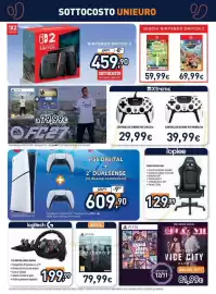 Volantino Unieuro Pagina 19: Ace Combat 8 Wings of Thunder €79,99, Sedia gaming 4063 Toplee €129,99