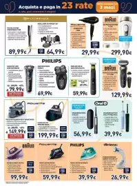 Volantino Unieuro Pagina 23: Modellatore air wonder €64,99, Oneblade pro 360 face+body €59,99