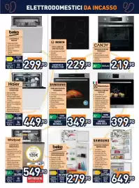 Volantino Unieuro Pagina 27: Piano a induzione Bosch €229,90, Forno multifunzione Candy €219,90