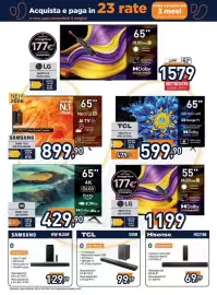 Volantino Unieuro Pagina 3: Smart TV 4K QLED 65FPRO €429,90, TCL sub senza fili €99,99
