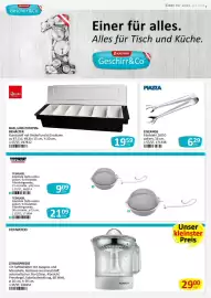 Kastner Flugblatt Seite 9: Fuchs Bar- und Zutatenbehälter €19,59, Kenwood Zitruspresse €29,00