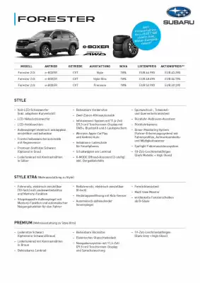 Subaru | Forester (gültig bis 31-10)