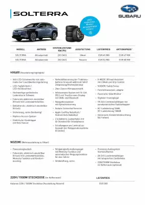Subaru | Solterra (gültig bis 31-10)
