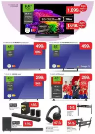 Catálogo Milar Página 5: Lg - tv qled 4k 55v65eae €1.099,00, Lg - barra sonido 2.1 jbl s8550 €159,00