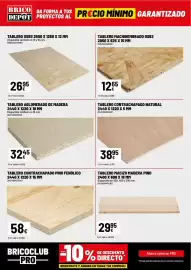 Catálogo Brico Depôt Página 12: Tablero machihembrado osb3 2050 x 625 x 15 mm €12,65, Tablero contrachapado natural €38,95
