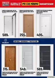 Catálogo Brico Depôt Página 6: Puerta de entrada blindada €405,00, Puerta acorazada €589,00