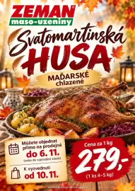 ZEMAN leták Strana 1: Svatomartinská husa €279,00