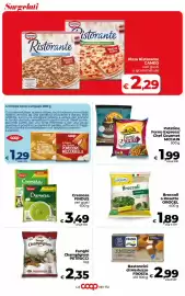 Volantino Coop Radenza Pagina 16: Broccoli a Rosette OROGEL €1,89, Cremosa Findus €3,49