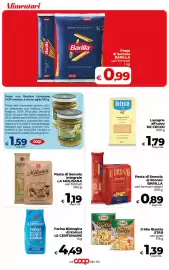 Volantino Coop Radenza Pagina 18: Pasta di Semola al Bronzo Barilla €0,89, Pasta di Semola Integrale La Molisana €1,19