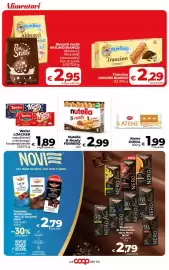 Volantino Coop Radenza Pagina 23: Biscotti ricchi Mulino Bianco €2,95, Nutella B-Ready Ferrero €2,99