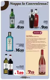 Volantino Coop Radenza Pagina 25: London Dry Gin Bombay Sapphire €16,50, Vino IGT BOTTE BUONA Bianco/Rosso €1,89
