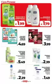 Volantino Coop Radenza Pagina 28: Pannolini/Mutandino Baby-dry Pampers €4,69, Garnier Fructis trattamento per capelli €5,49