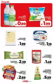 Volantino Coop Radenza Pagina 7: Mozzarella Nuvoletta SOLE €1,99, Latte Granarolo €0,89