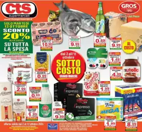 Volantino CTS Supermercati Pagina 1: Cts supermercati www.ctssupermercati.it SOLO MARTEDÌ 13 OTTOBRE SCONTO 20% ALLA CASSA